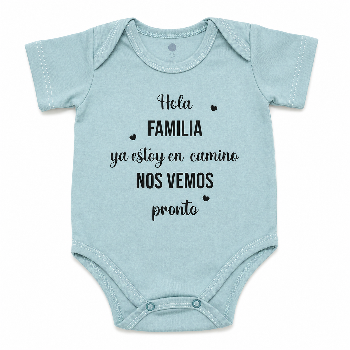 Body Estampado "Hola Familia, Ya Estoy en Camino"