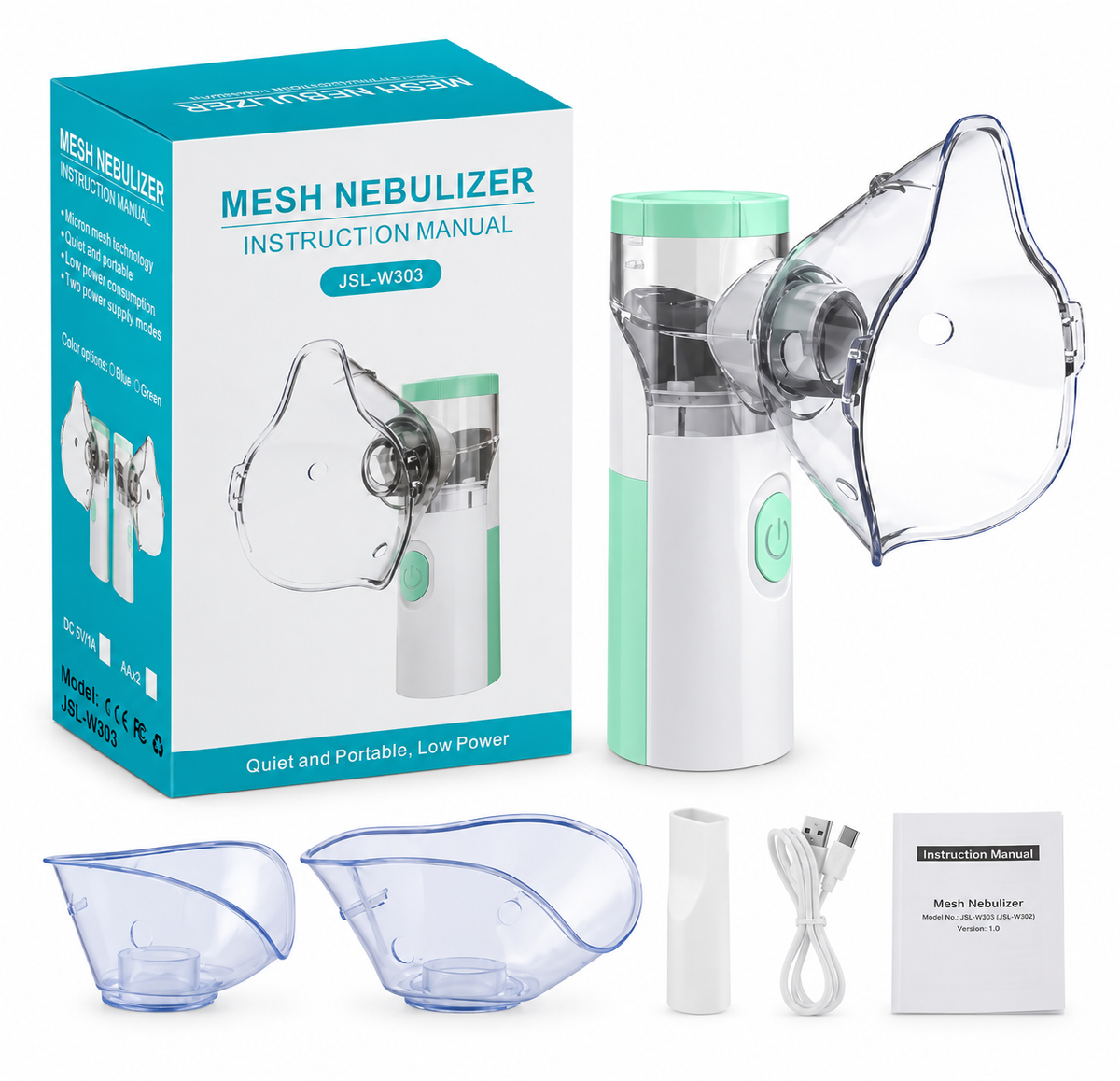 Nebulizador para Adultos y Niños con Máscaras