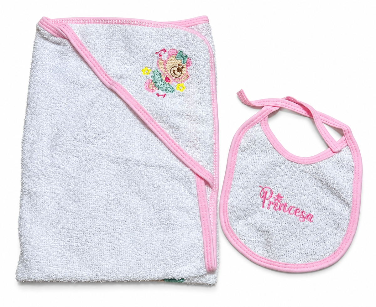 Toalla con Babero para Bebé