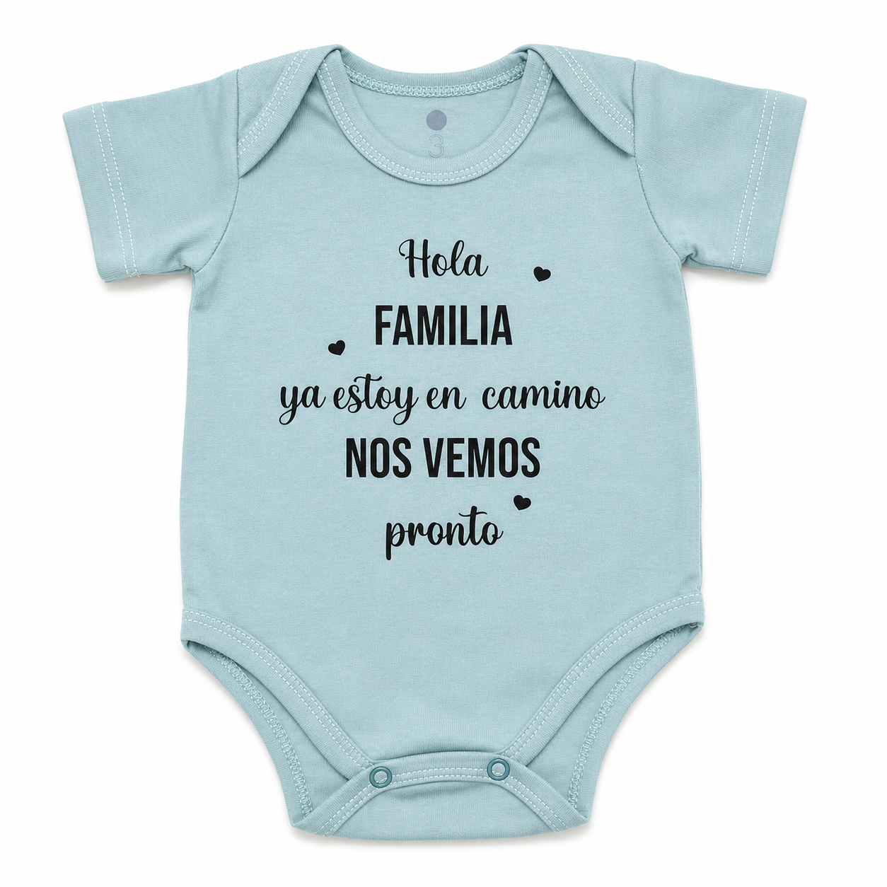 Body Estampado "Hola Familia, Ya Estoy en Camino"