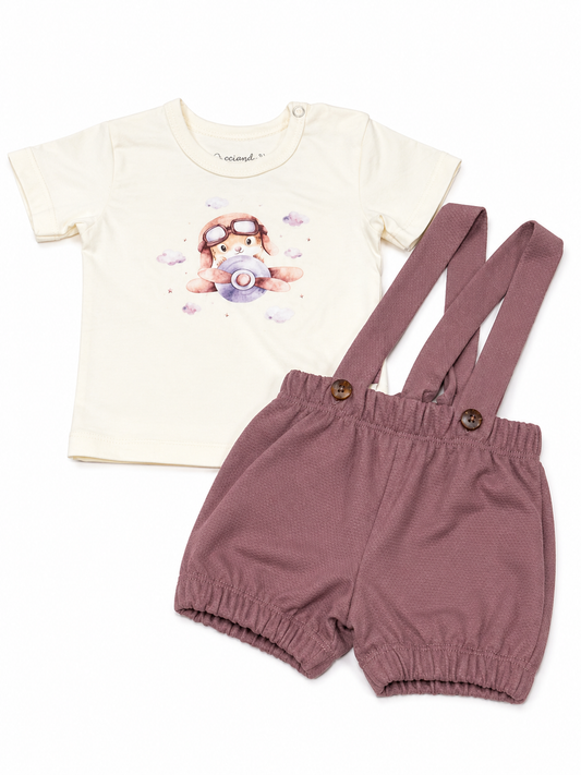 Camiseta y Braga con Tirantes