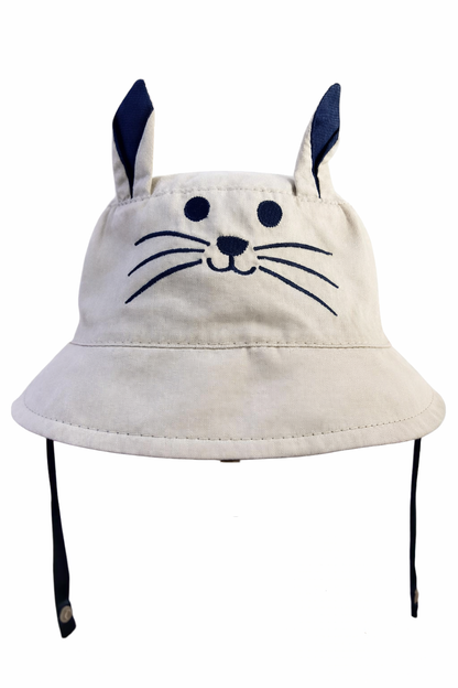Gorro tipo pava doble faz para bebé