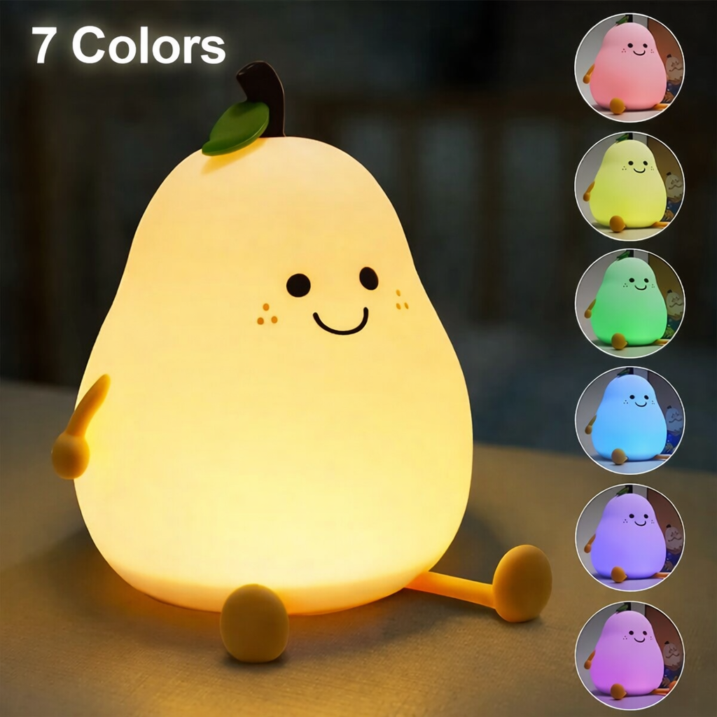 Lámpara kawaii en forma de pera