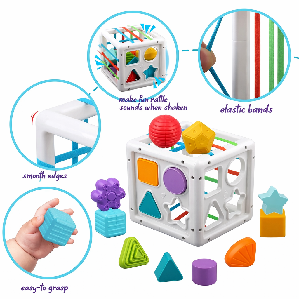 Cubo didáctico de estimulación