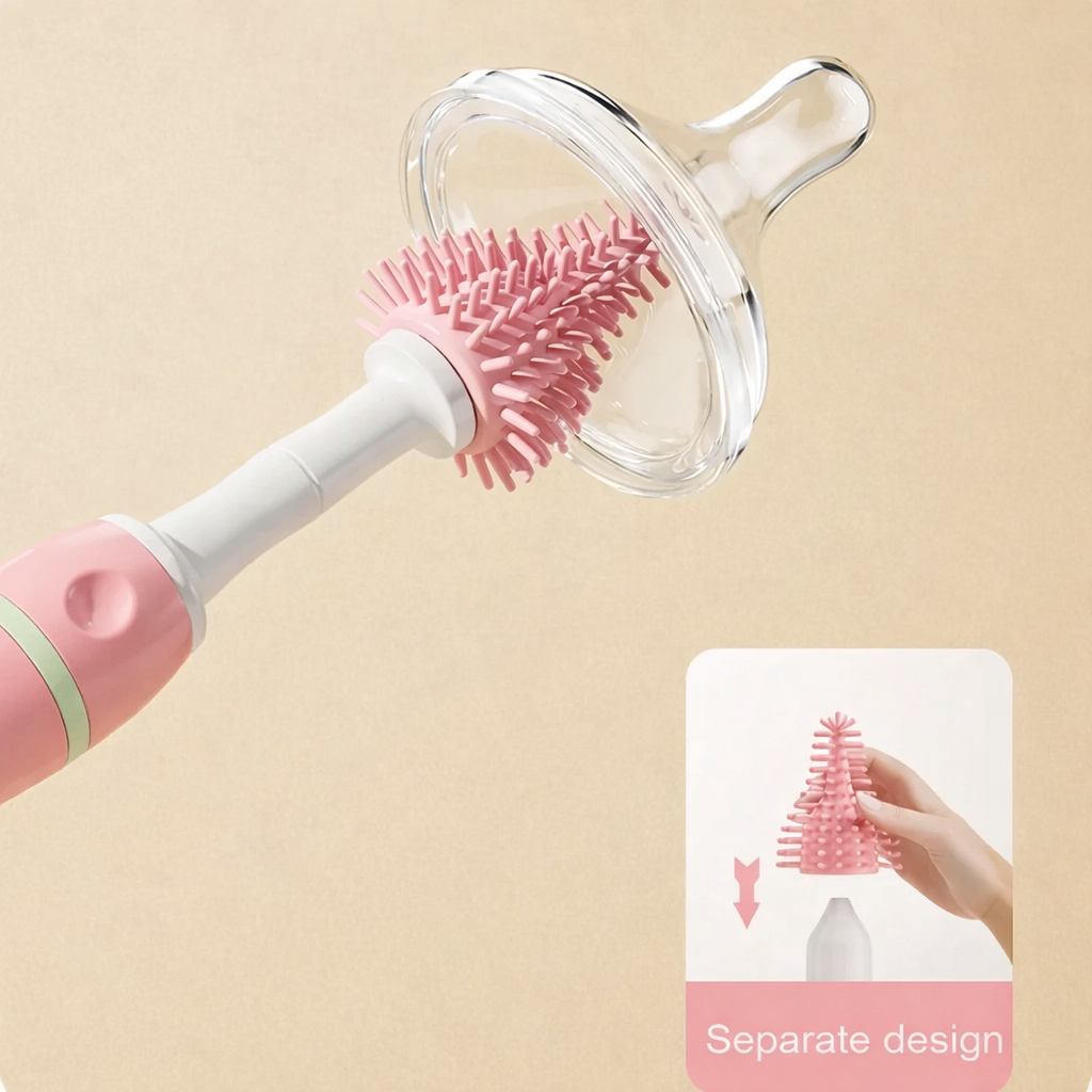 Set limpiador de teteros con soporte