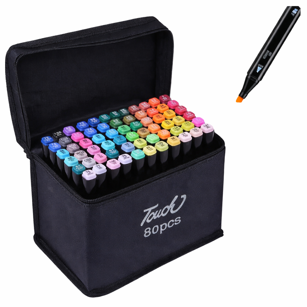 Marcadores doble punta (80 unidades)