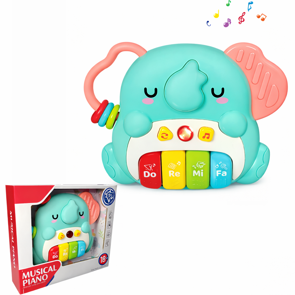 Piano musical elefante infantil