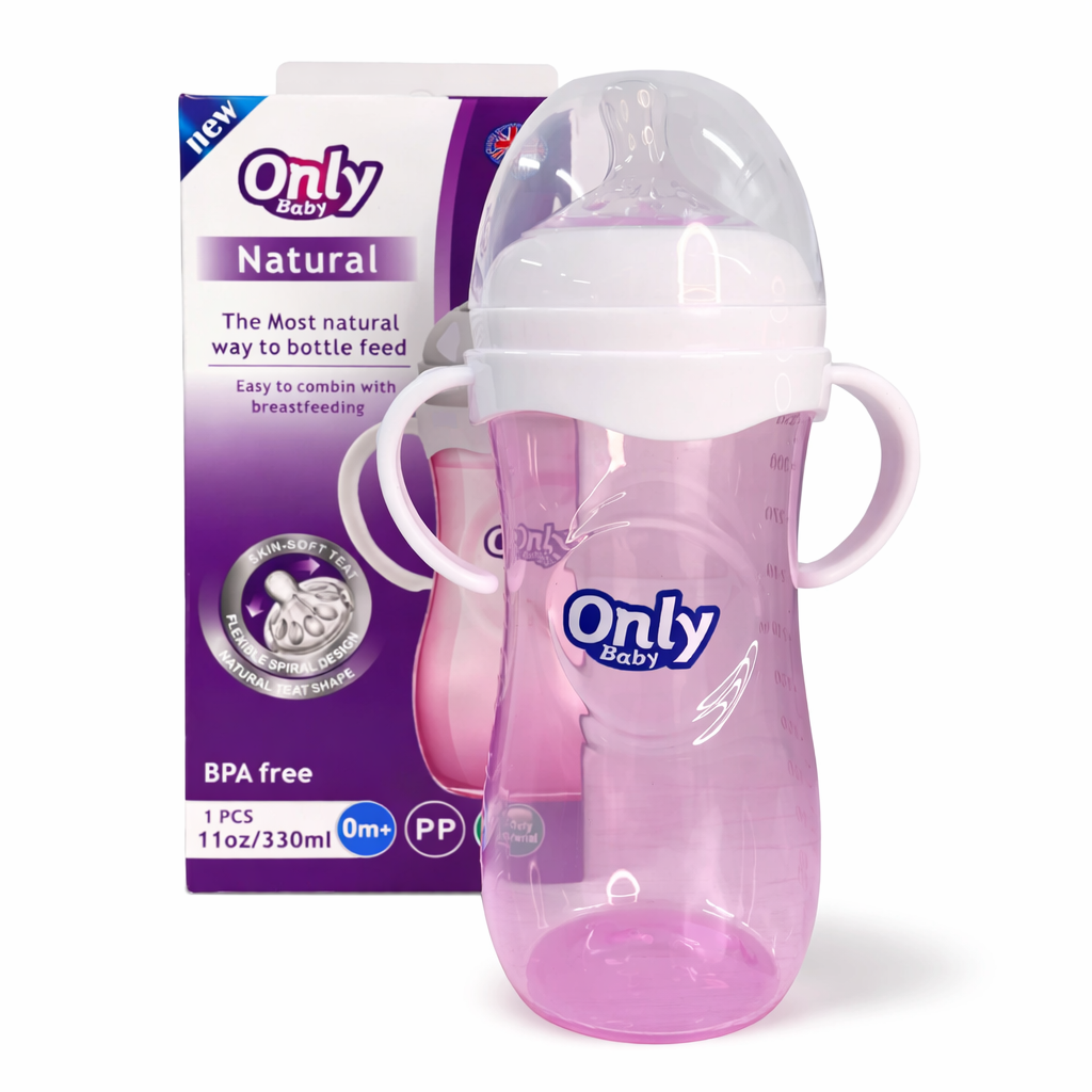 Tetero Only Baby 11 oz con Asas