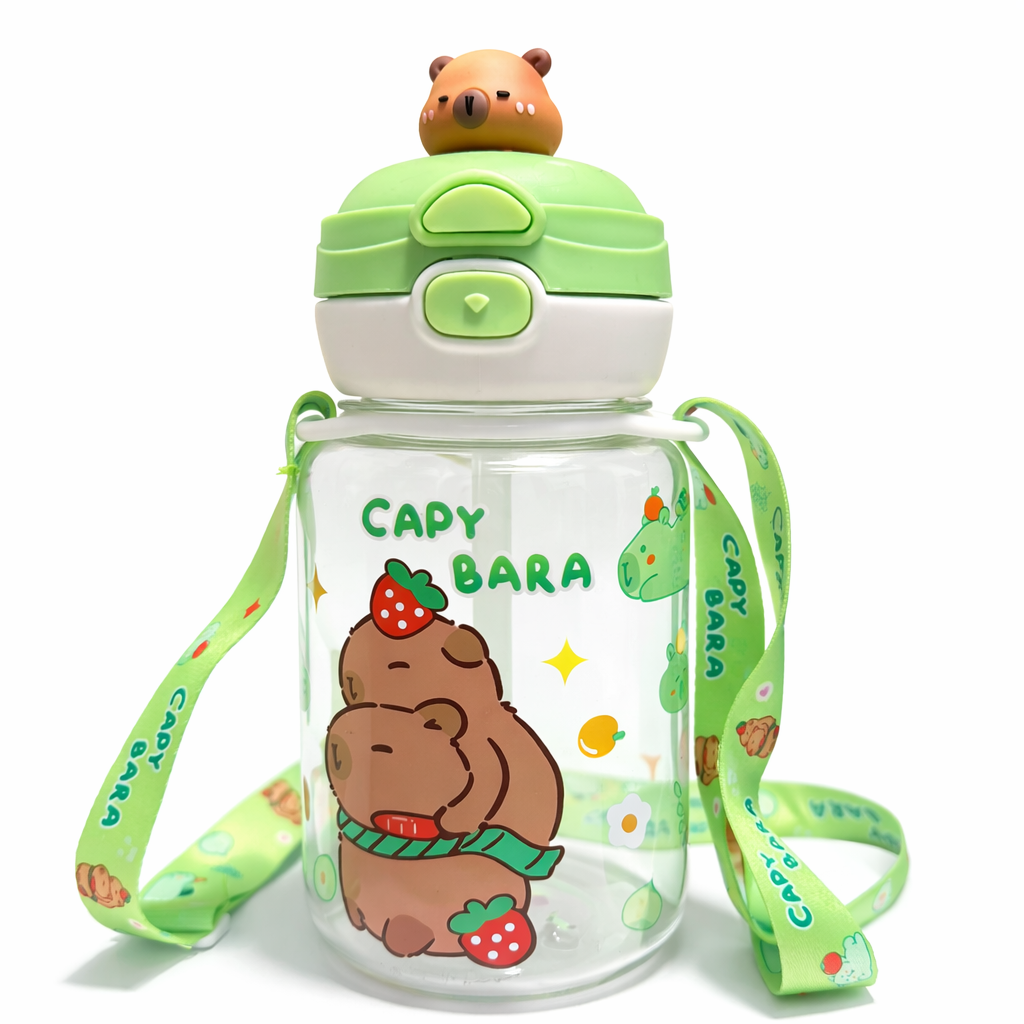 Botella infantil Capybara con correa