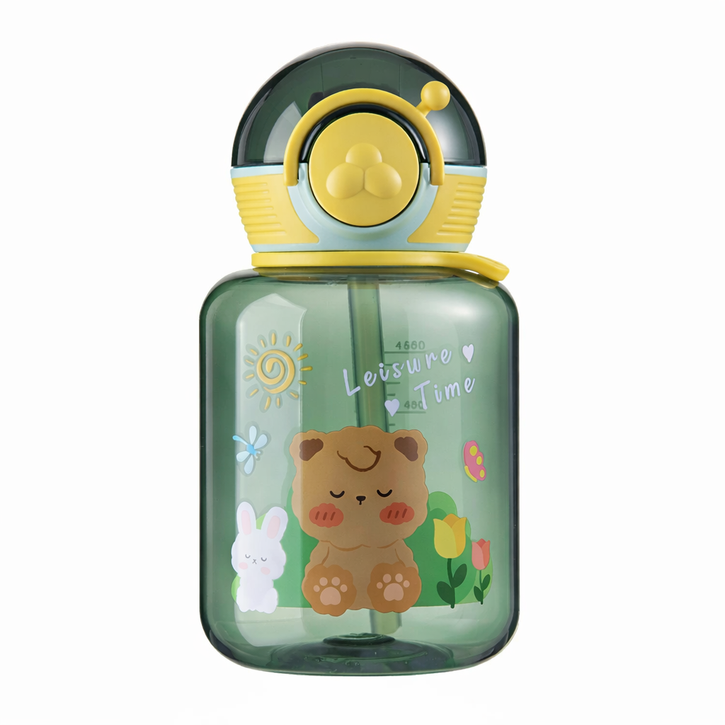 Botella con pitillo y correa