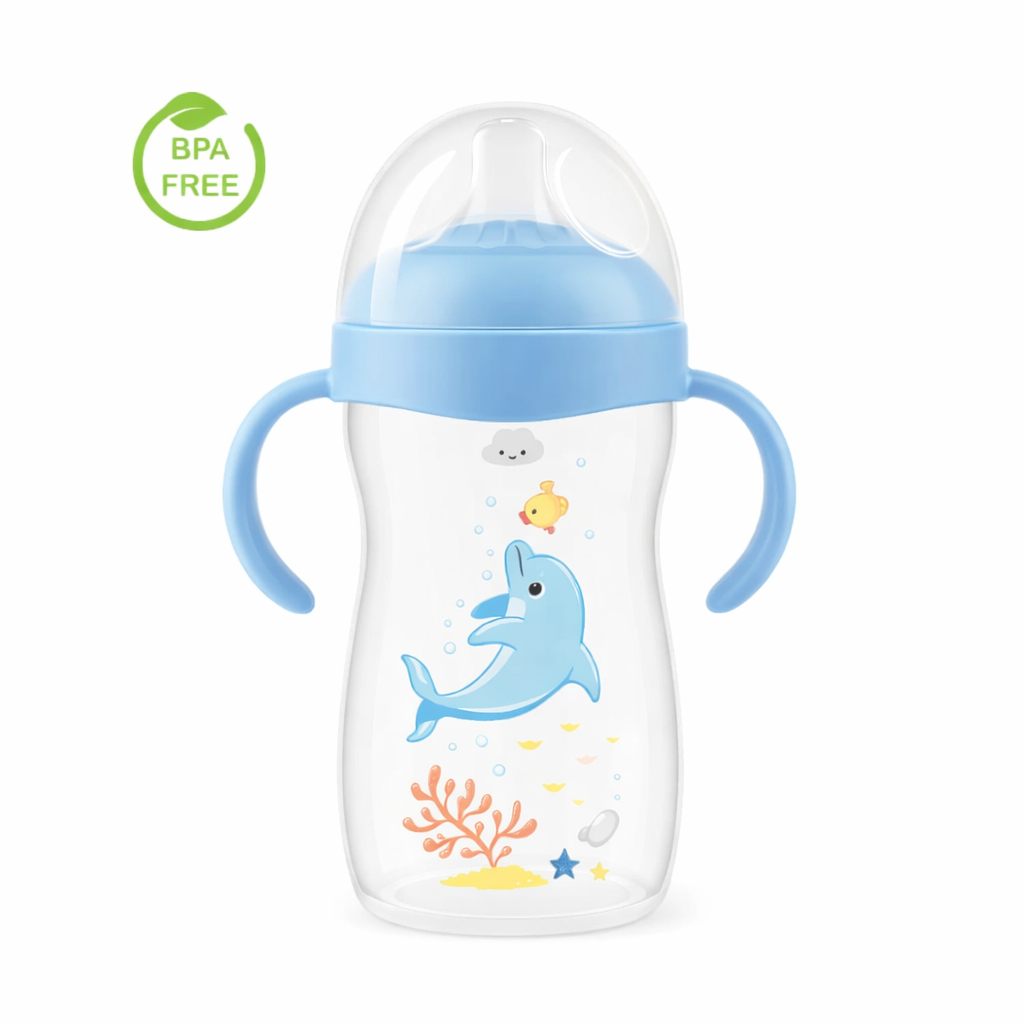 Tetero Only Baby 11 oz con Asas Estampado