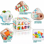 Cubo didáctico multisensorial para bebés