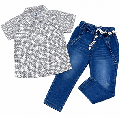 Conjunto Camisa y Jean para Bebé