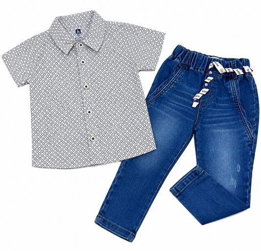 Conjunto Camisa y Jean para Bebé
