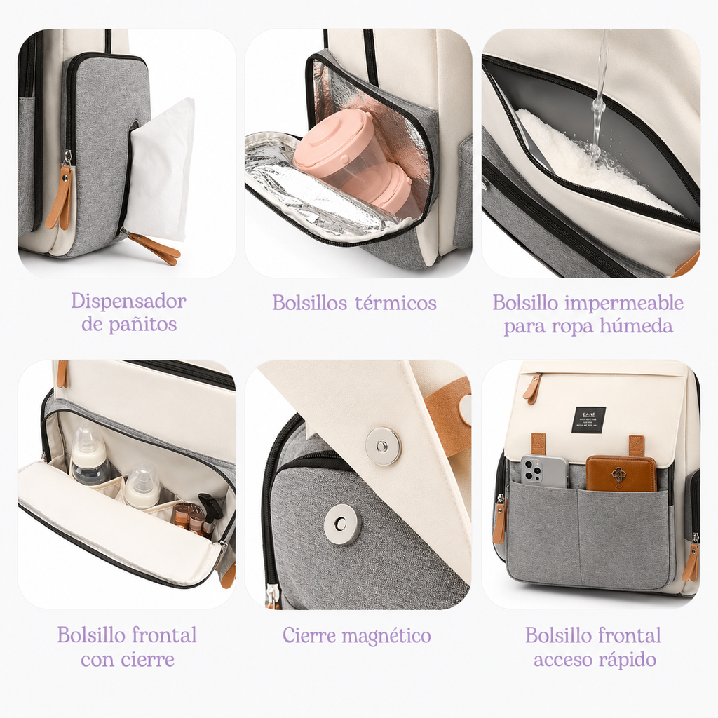 Pañalera Tipo Morral Multifuncional