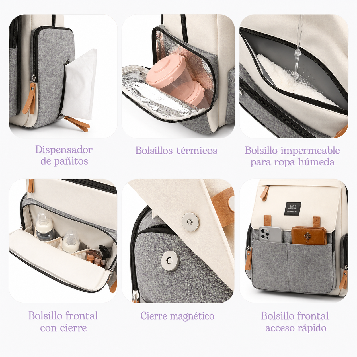 Pañalera Tipo Morral Multifuncional