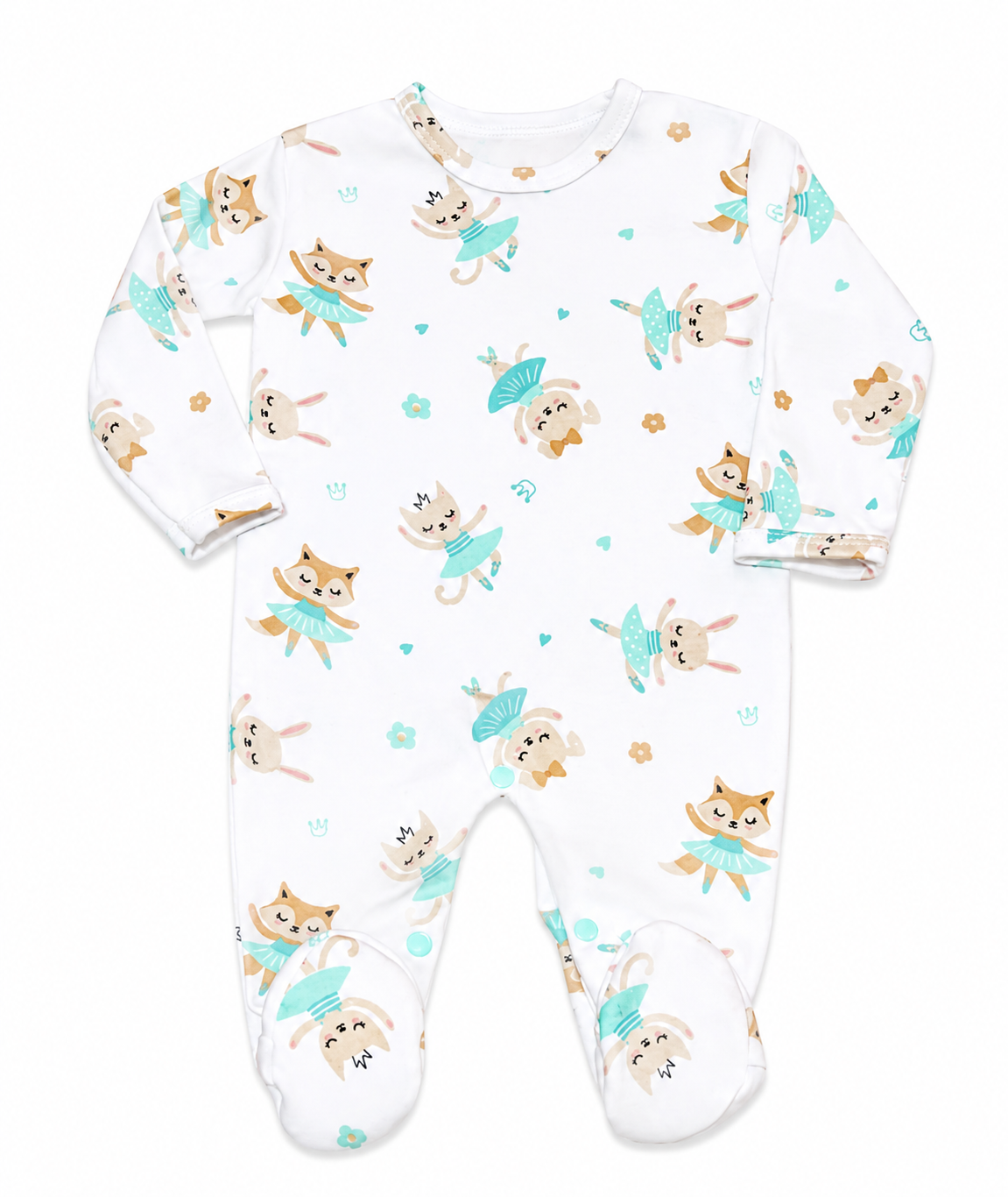 Pijama Enteriza Animalitos Bailarinas