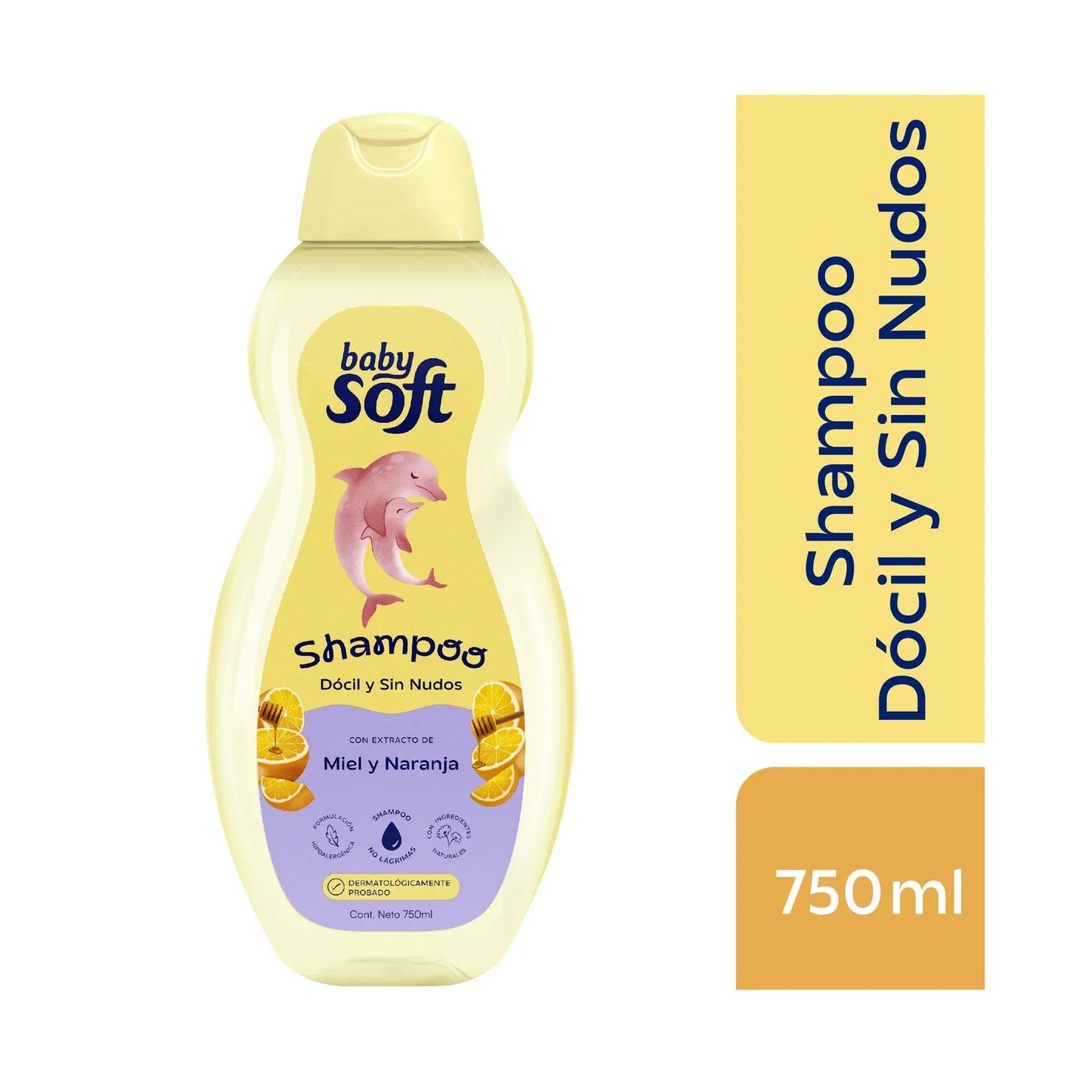 Shampoo Baby Soft Dócil y Sin Nudos 750 ml