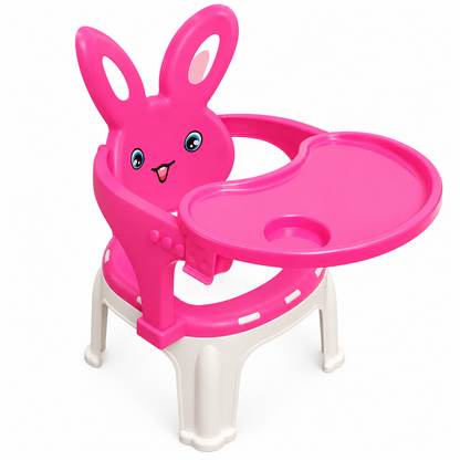 Silla Comedor 2 en 1 para Bebé – Conejito