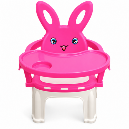 Silla Comedor 2 en 1 para Bebé – Conejito