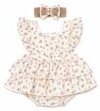 Vestido Bombacho Floral con Balaca