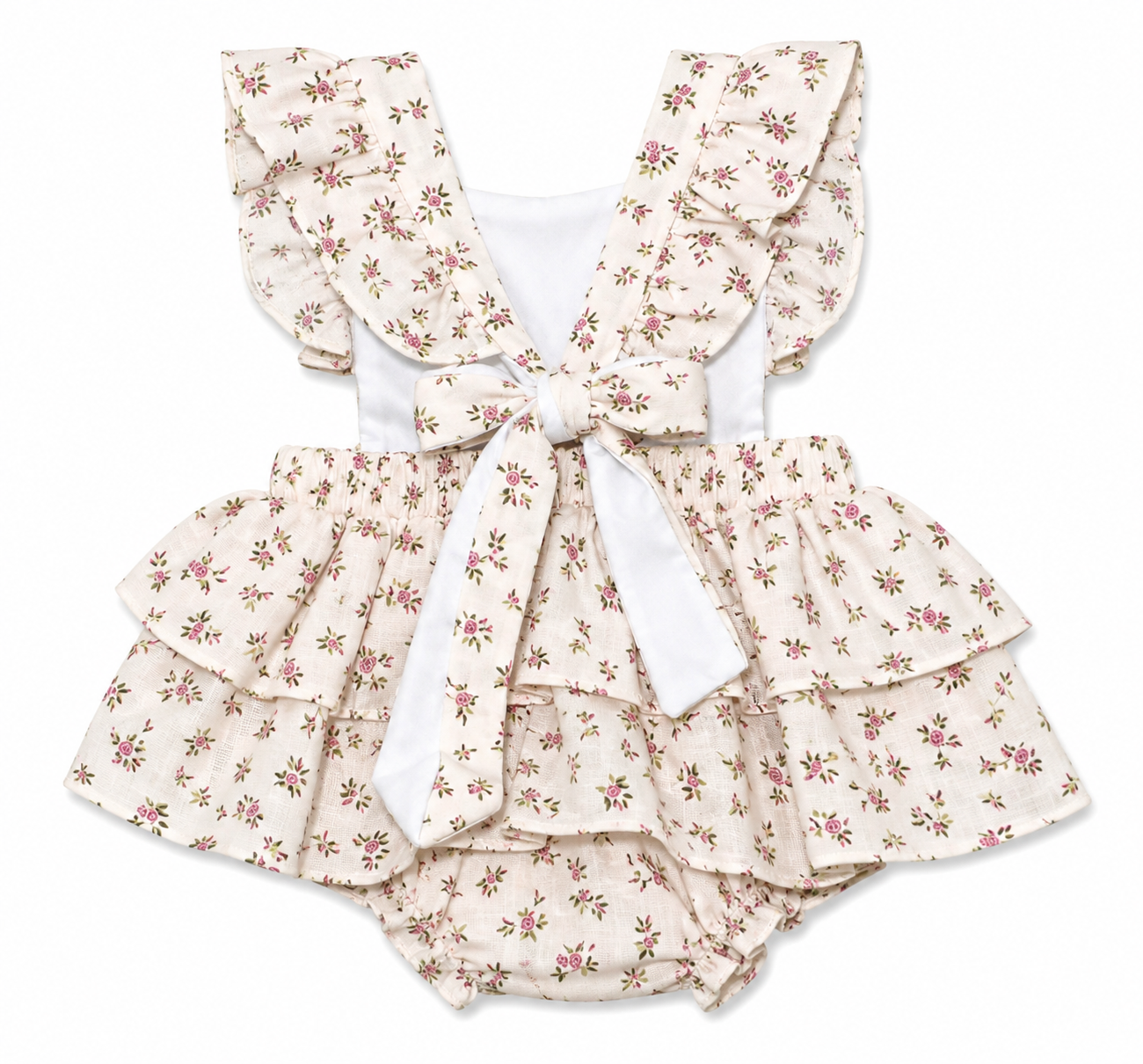 Vestido Bombacho Floral con Balaca