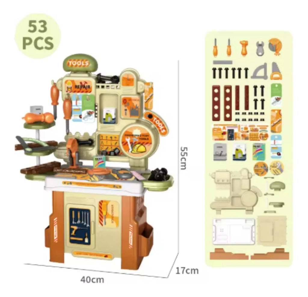 Set de herramientas para niños 53 piezas