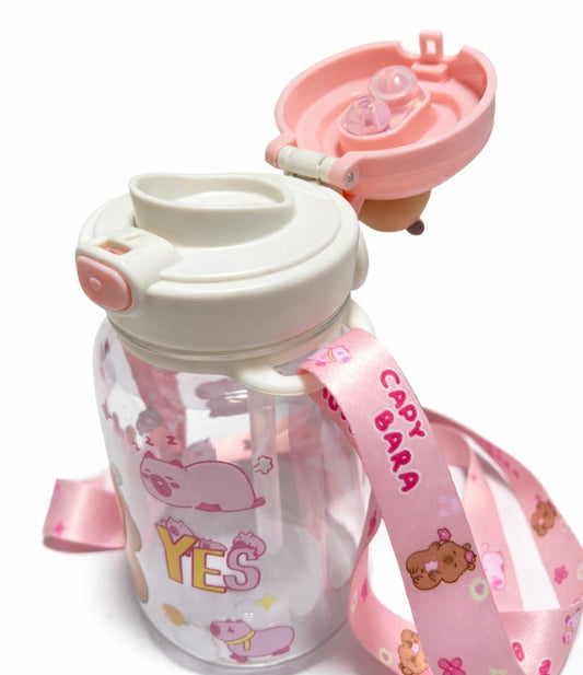 Botella infantil Capybara con correa
