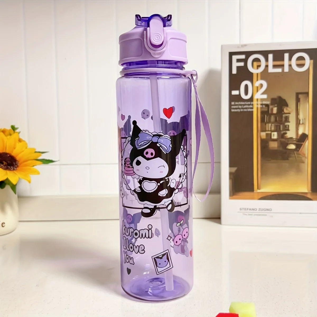 Botella Infantil 700 ml con Pitillo