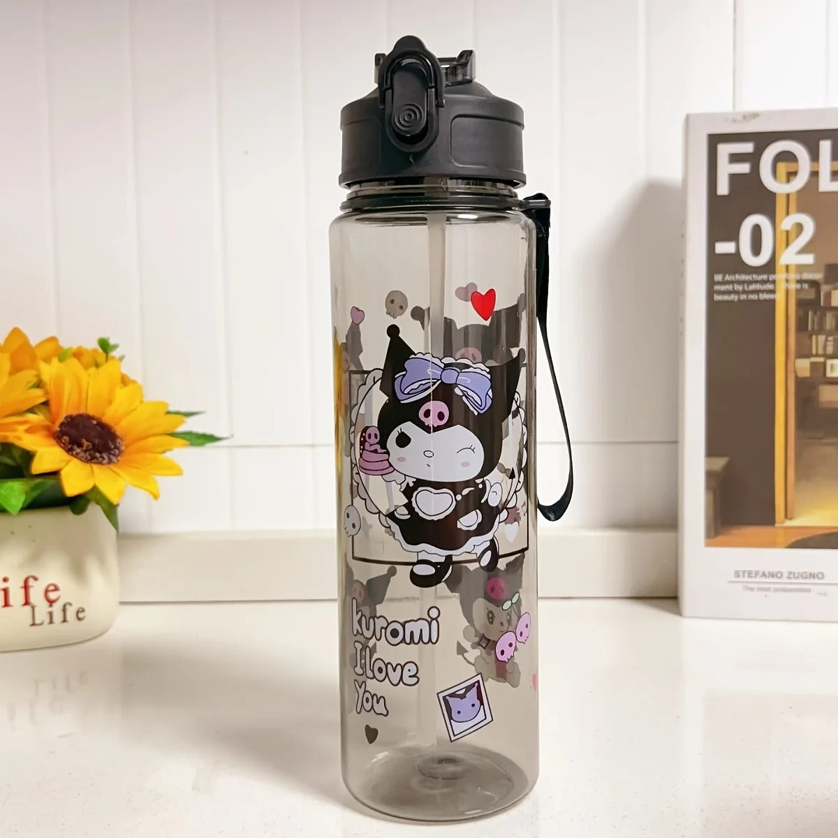 Botella Infantil 700 ml con Pitillo