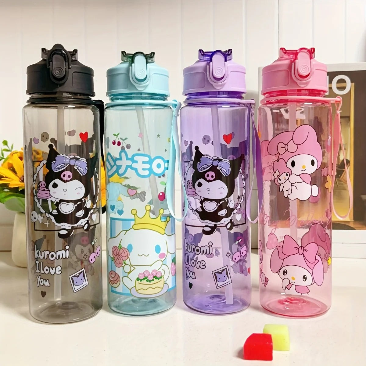 Botella Infantil 700 ml con Pitillo