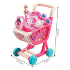 Carrito de compras infantil con accesorios