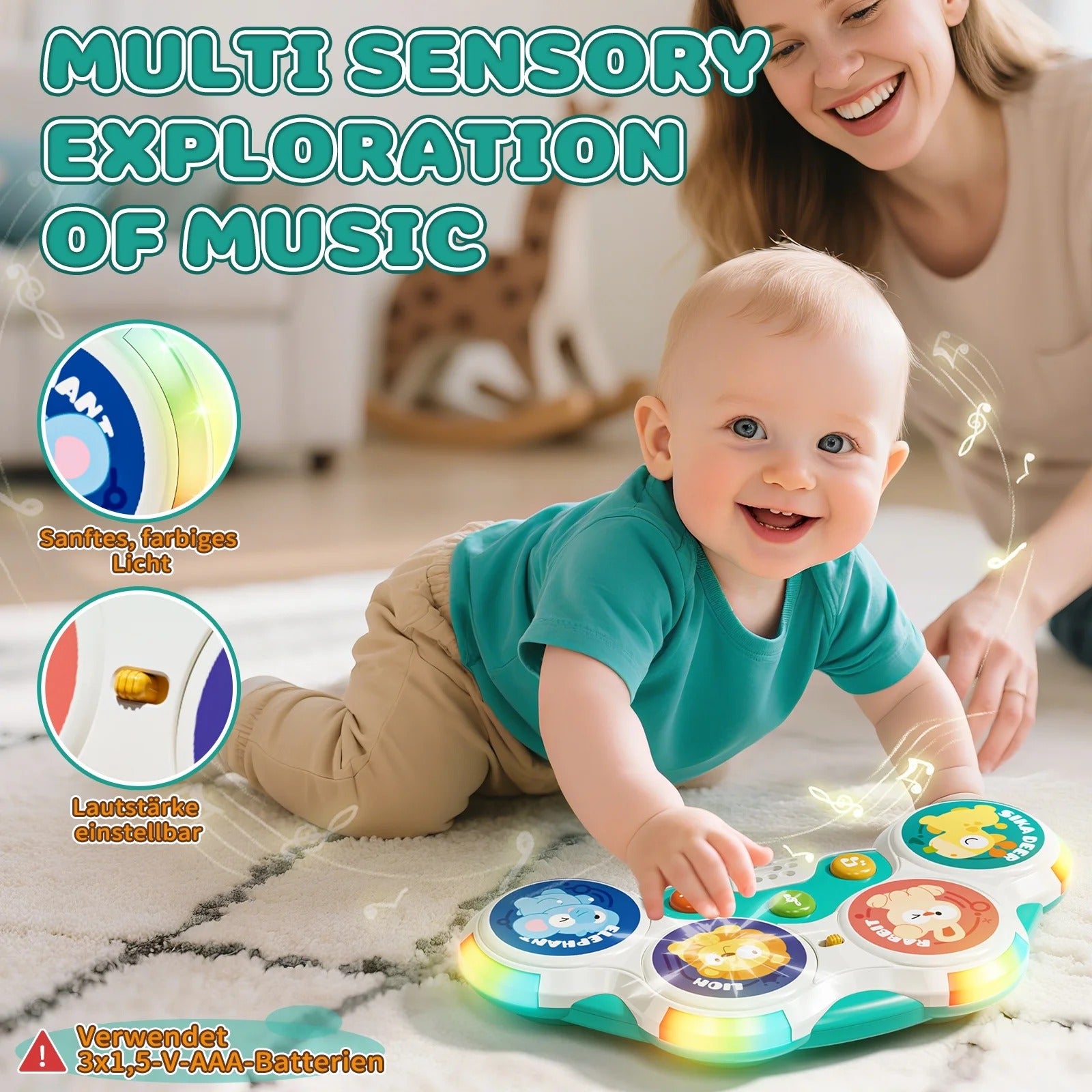 Juguete interactivo musical