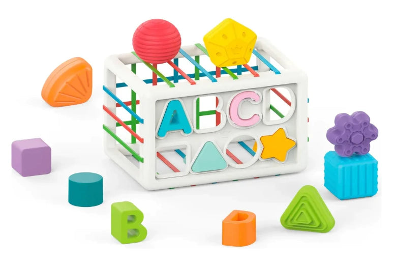Cubo didáctico multisensorial para bebés