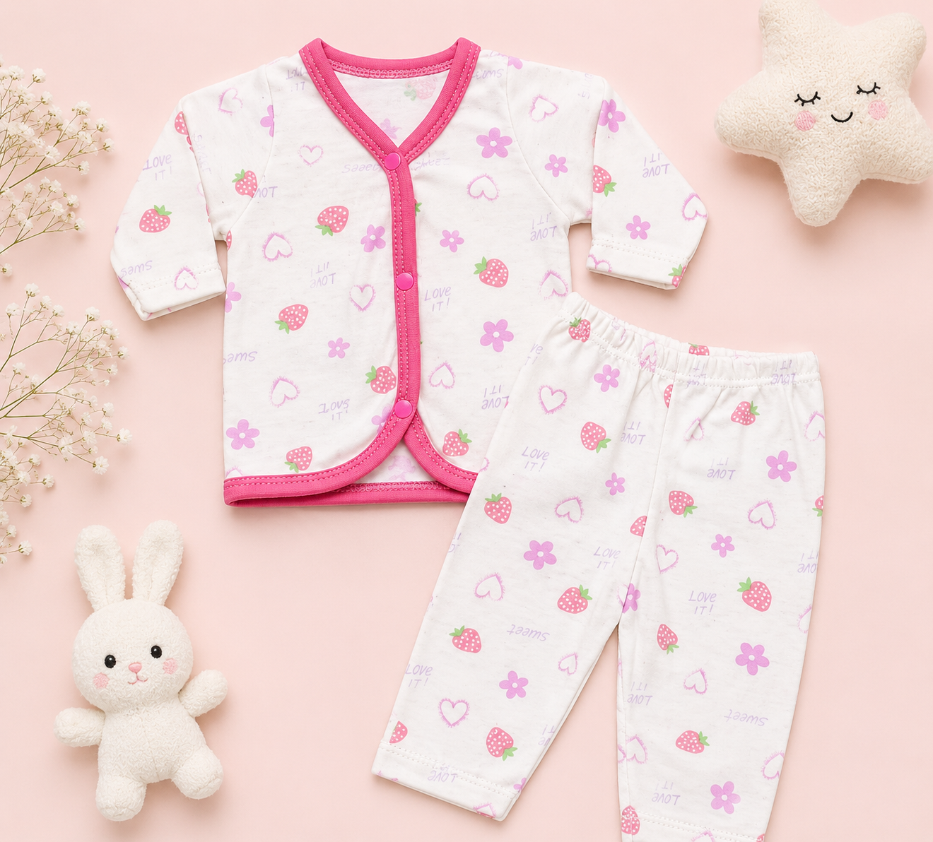 pijama dos piezas  fresitas